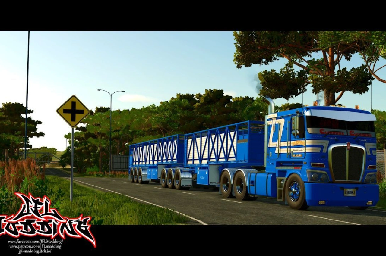 Причіп для худоби Rytrans для Farming Simulator 25