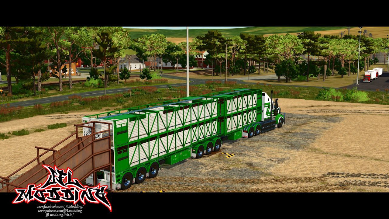 Причіп для худоби Rytrans для Farming Simulator 25