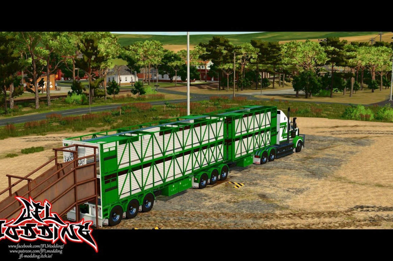 Причіп для худоби Rytrans для Farming Simulator 25