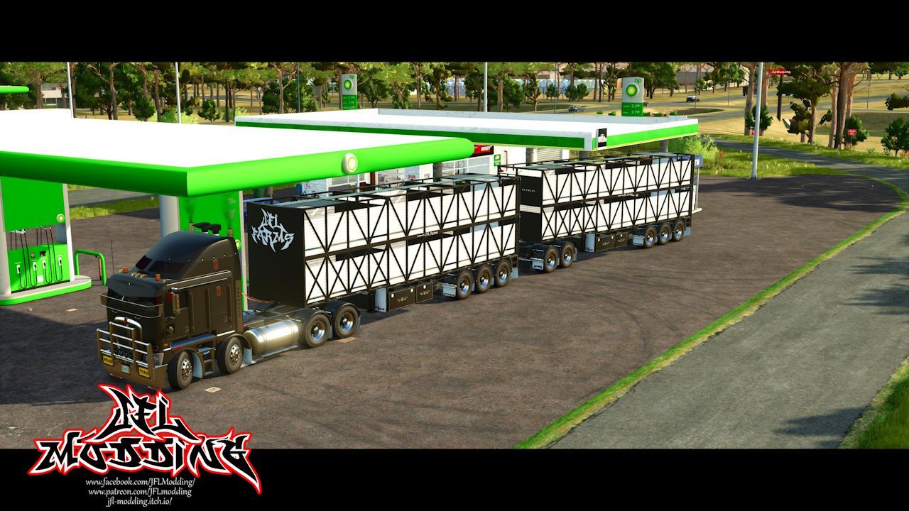 Причіп для худоби Rytrans для Farming Simulator 25