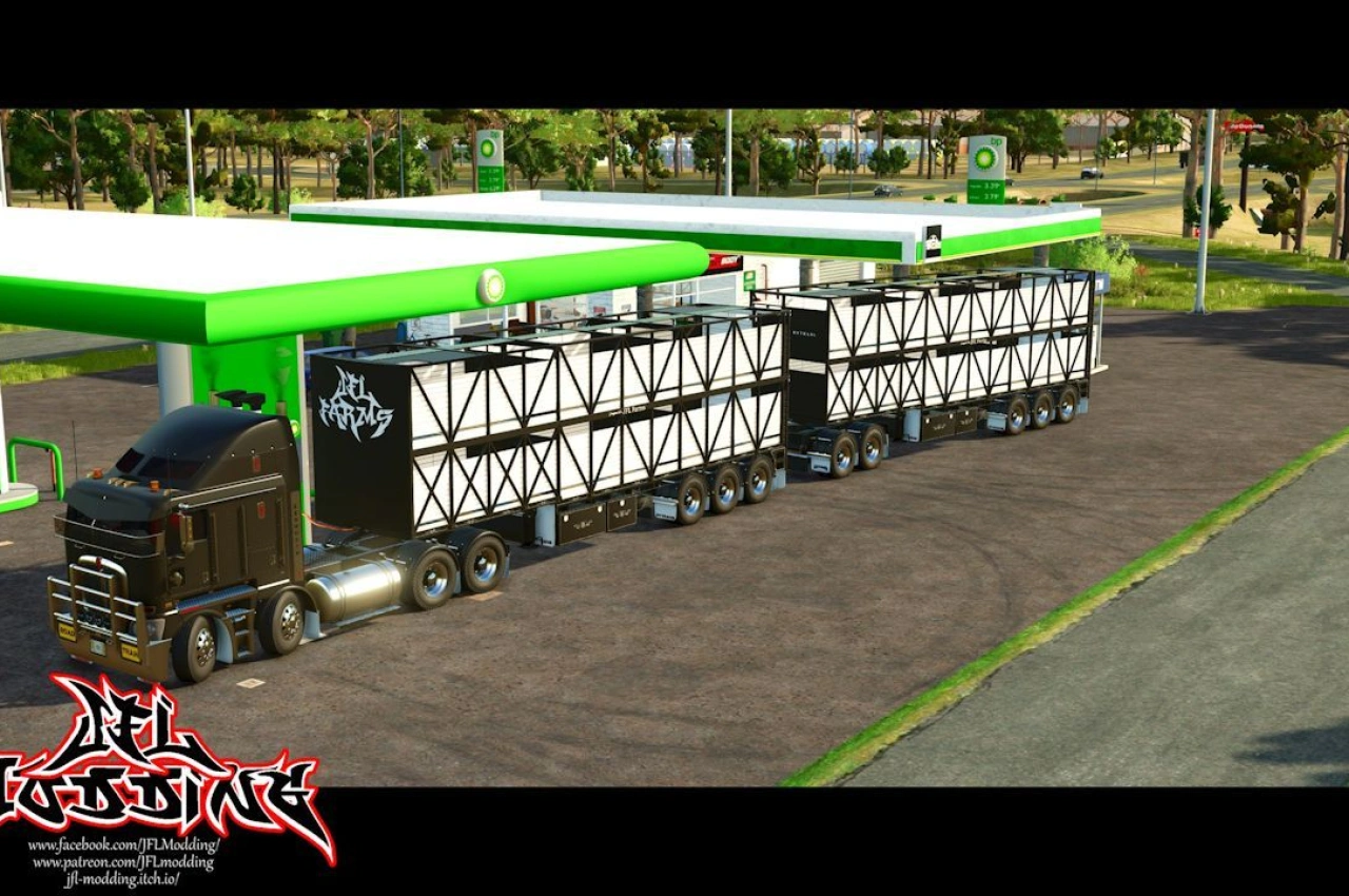 Причіп для худоби Rytrans для Farming Simulator 25