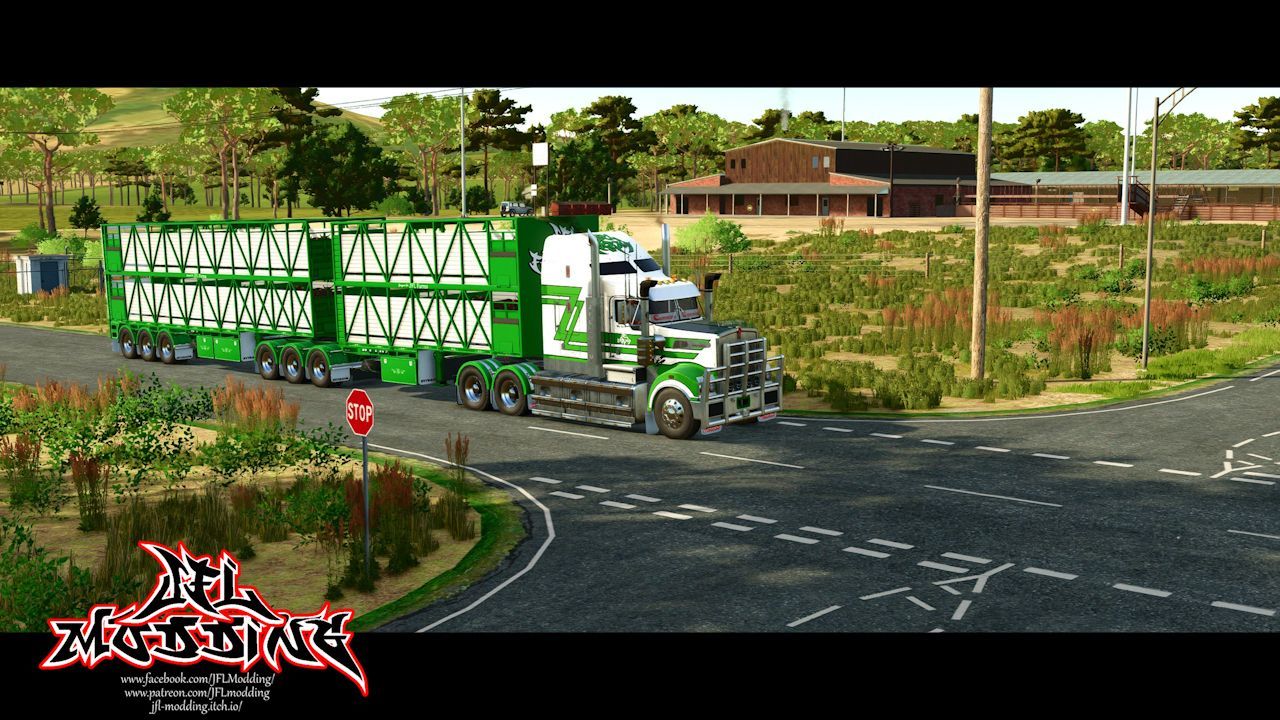 Причіп для худоби Rytrans для Farming Simulator 25