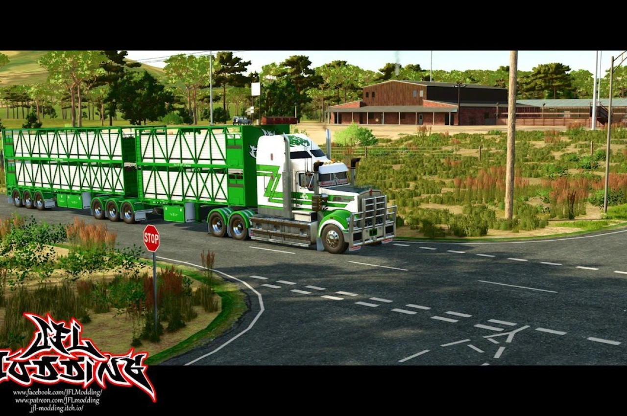 Причіп для худоби Rytrans для Farming Simulator 25