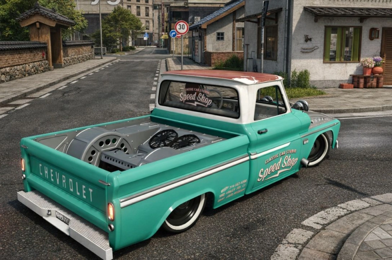 Автомобіль Chevrolet C10 1966 для Farming Simulator 25