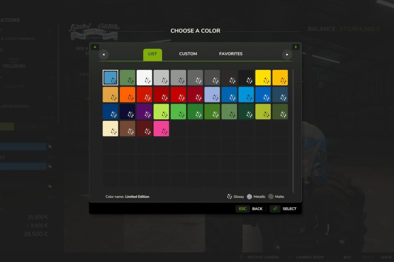 Трактор Landini Rex 4 GT Limited Edition для Farming Simulator 25