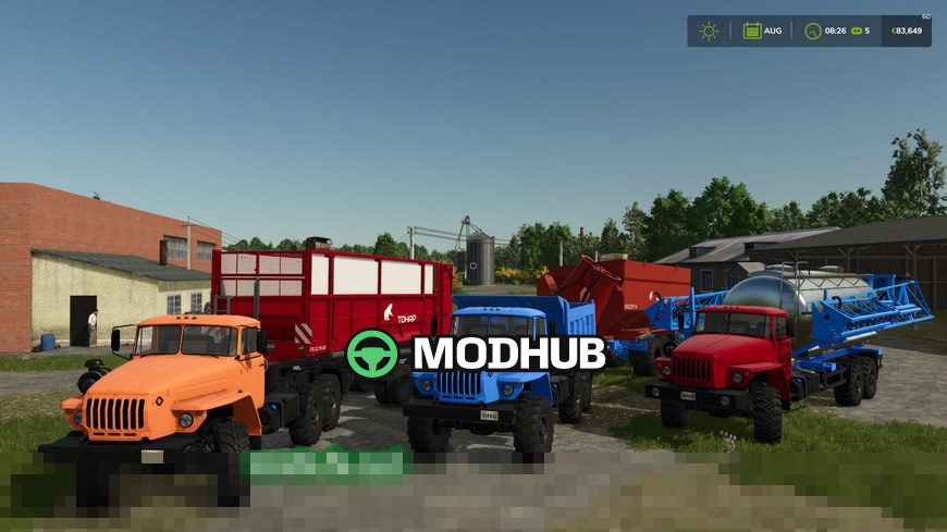 Mod na pak Tonar Ural v1000 dla Farming Simulator 25