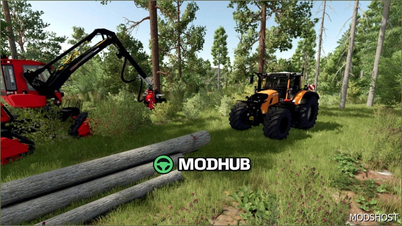 Трактор Fendt Vario Forestry Edition Pack для Farming Simulator 25