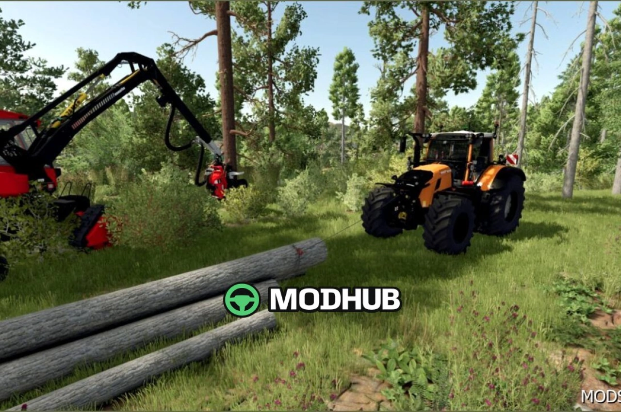 Трактор Fendt Vario Forestry Edition Pack для Farming Simulator 25