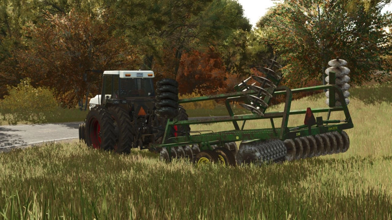 Дискова борона John Deere 230 для Farming Simulator 25