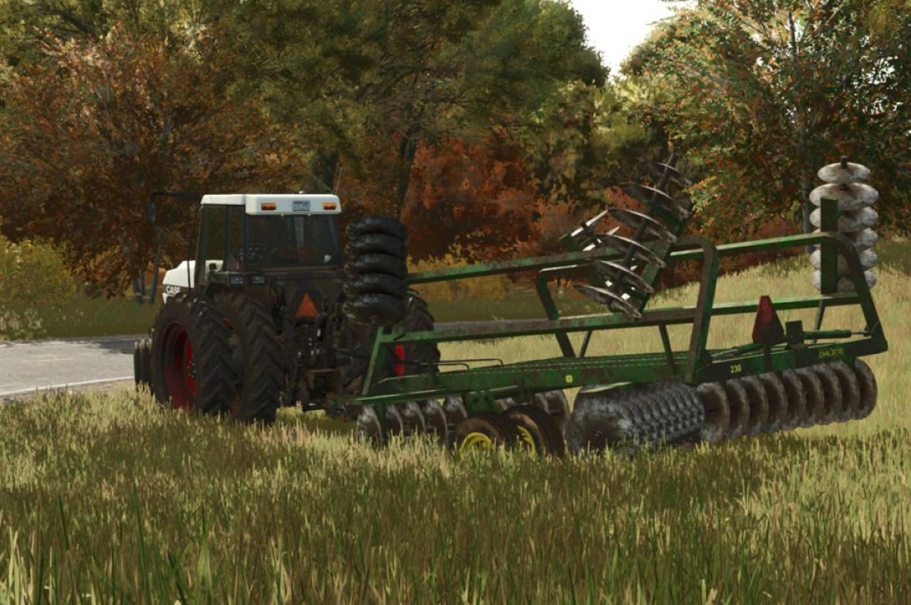 Дискова борона John Deere 230 для Farming Simulator 25
