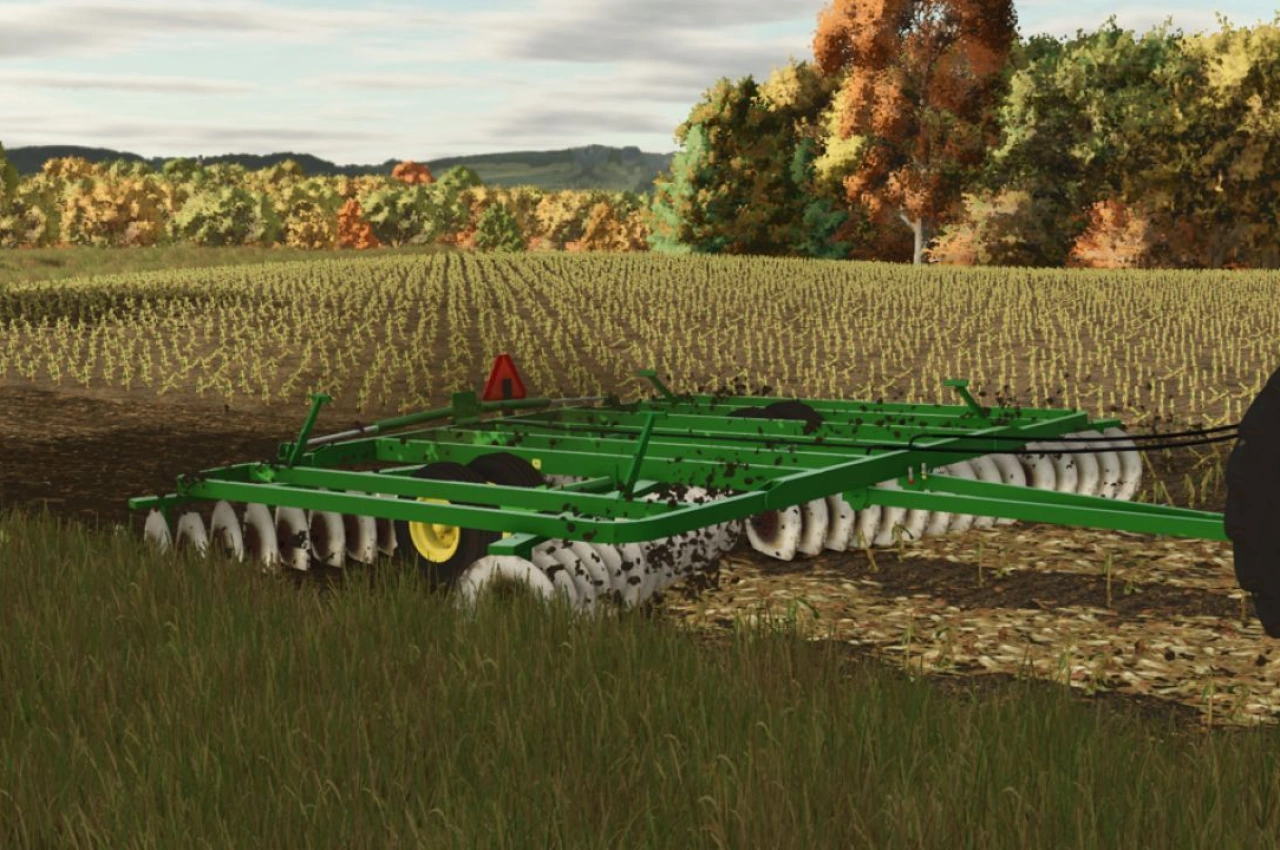 Дискова борона John Deere 230 для Farming Simulator 25
