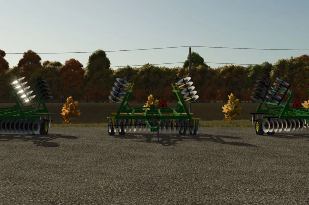 Дискова борона John Deere 230 для Farming Simulator 25