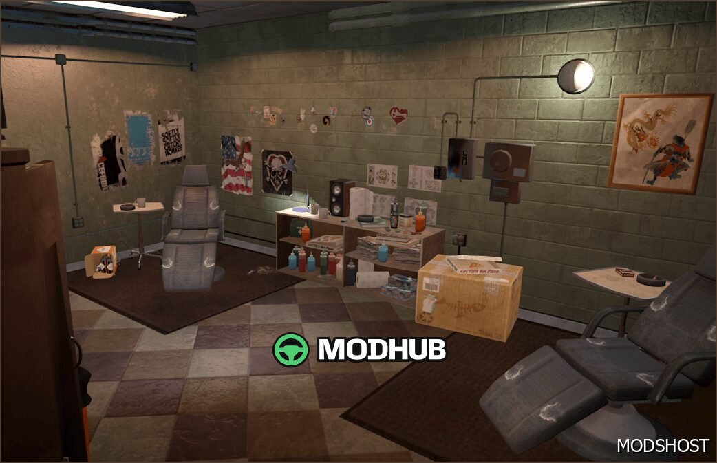 Map Tattoo Studio for GTA 5