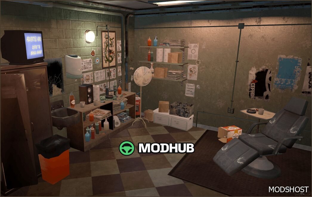 Map Tattoo Studio for GTA 5