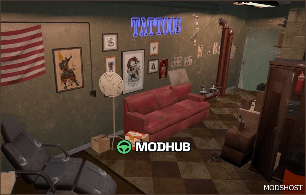 Map Tattoo Studio for GTA 5