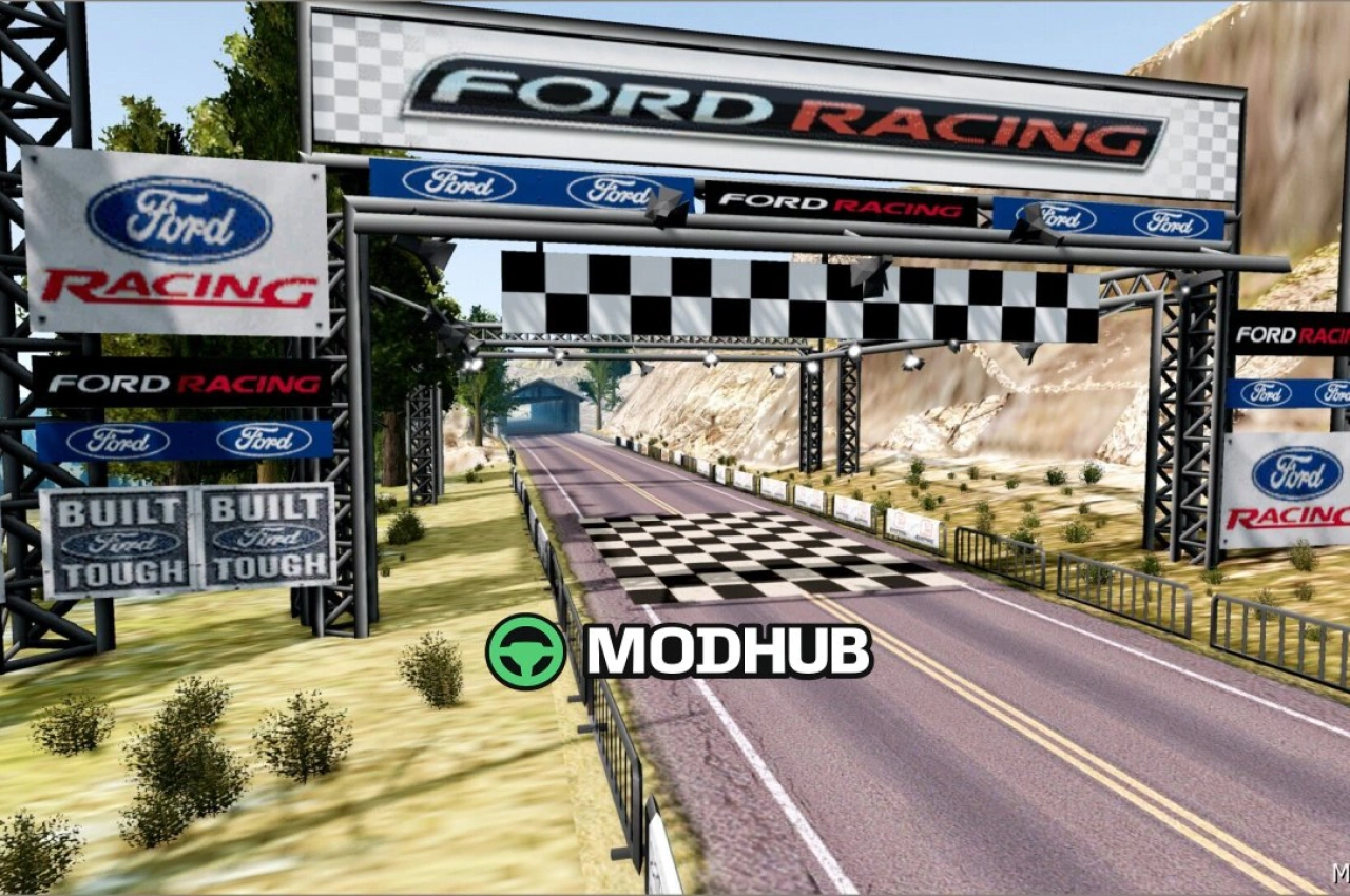 Карта Ford Racing 2 BAY A V3.0 для BeamNG.drive