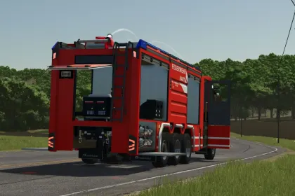 Потужний Пожежний Автомобіль MAN Rosenbauer ULF для Екстрених Місій у FS25
