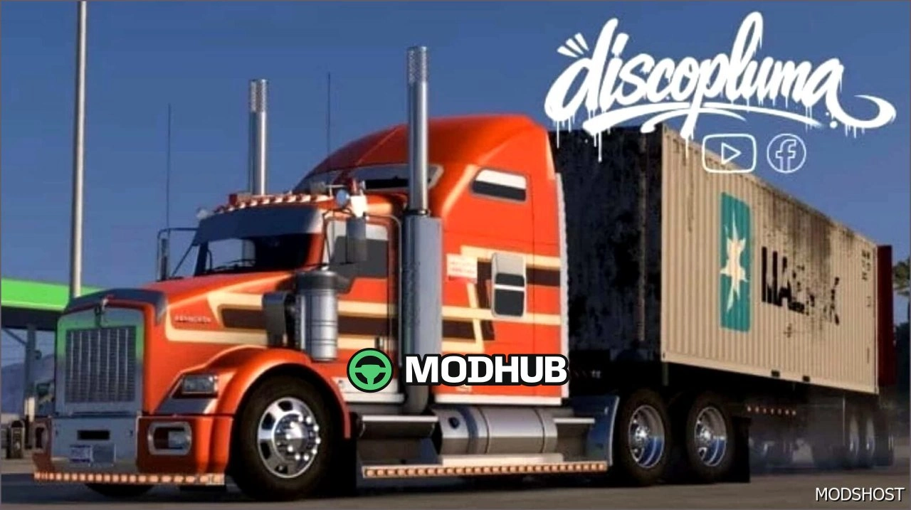 Вантажівка Kenworth T800 Aerocab для American Truck Simulator