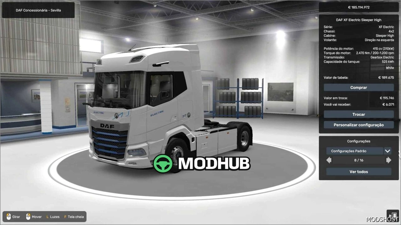 DAF XF Electric для Euro Truck Simulator 2