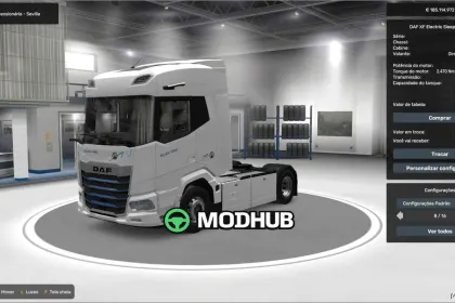 DAF XF Electric do Euro Truck Simulator 2