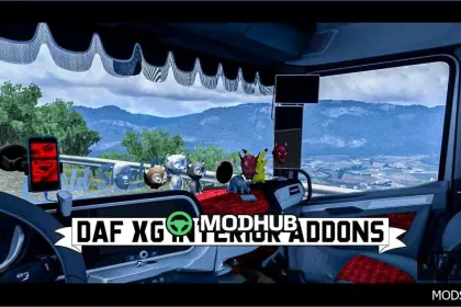Dodatki do wnętrza DAF XF/XG do Euro Truck Simulator 2