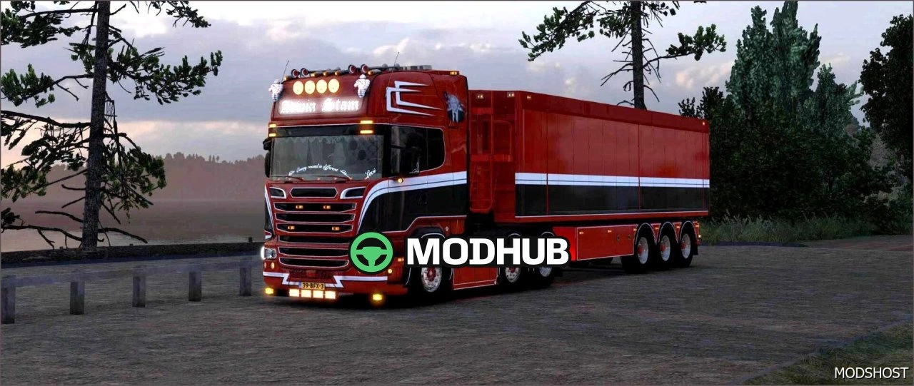 Вантажівка Scania R580 Adwin Stam V8.0 для Euro Truck Simulator 2