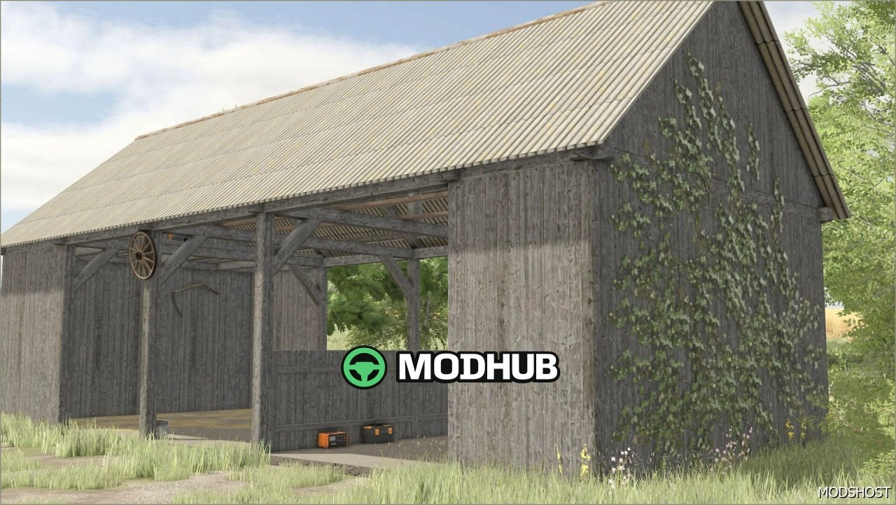 Старий відкритий сарай для Farming Simulator 25