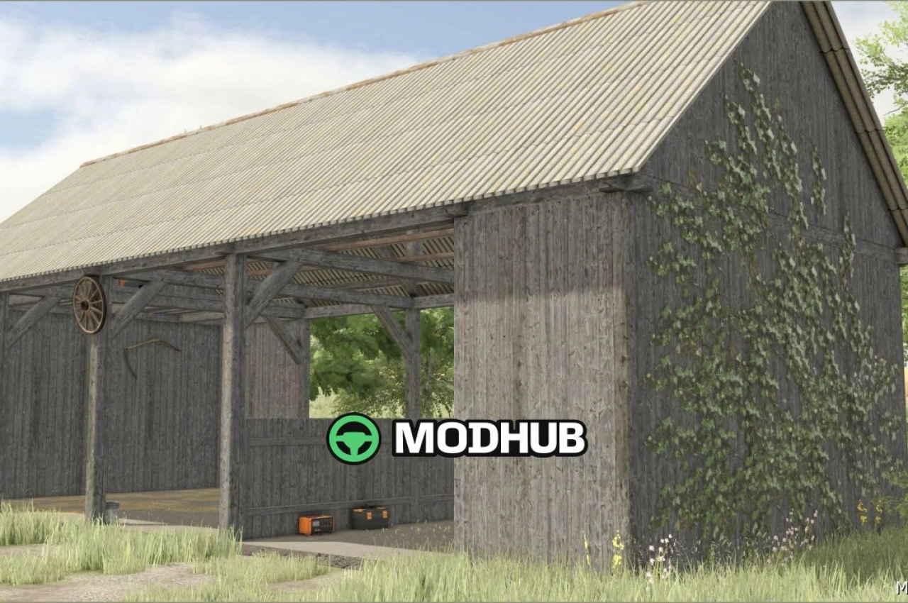 Старий відкритий сарай для Farming Simulator 25