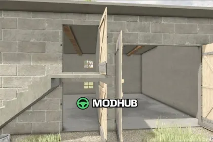 Polnische Garage mit Dachboden für Farming Simulator 25 — 4