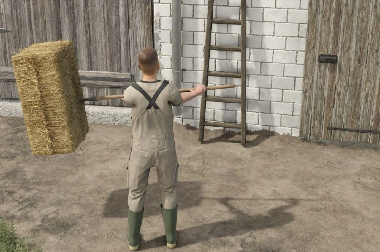 Вила для тюків для Farming Simulator 25