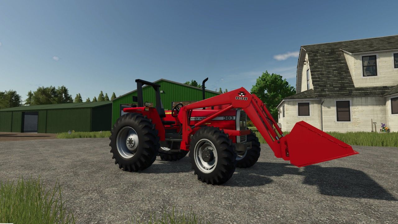 Legendäre Traktoren Massey Ferguson 300 Series Nordamerika für FS25 — Realistischer Sound und Frontlader