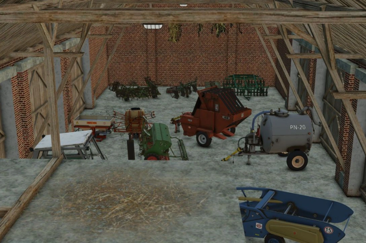Ziegel-Scheune für Farming Simulator 25