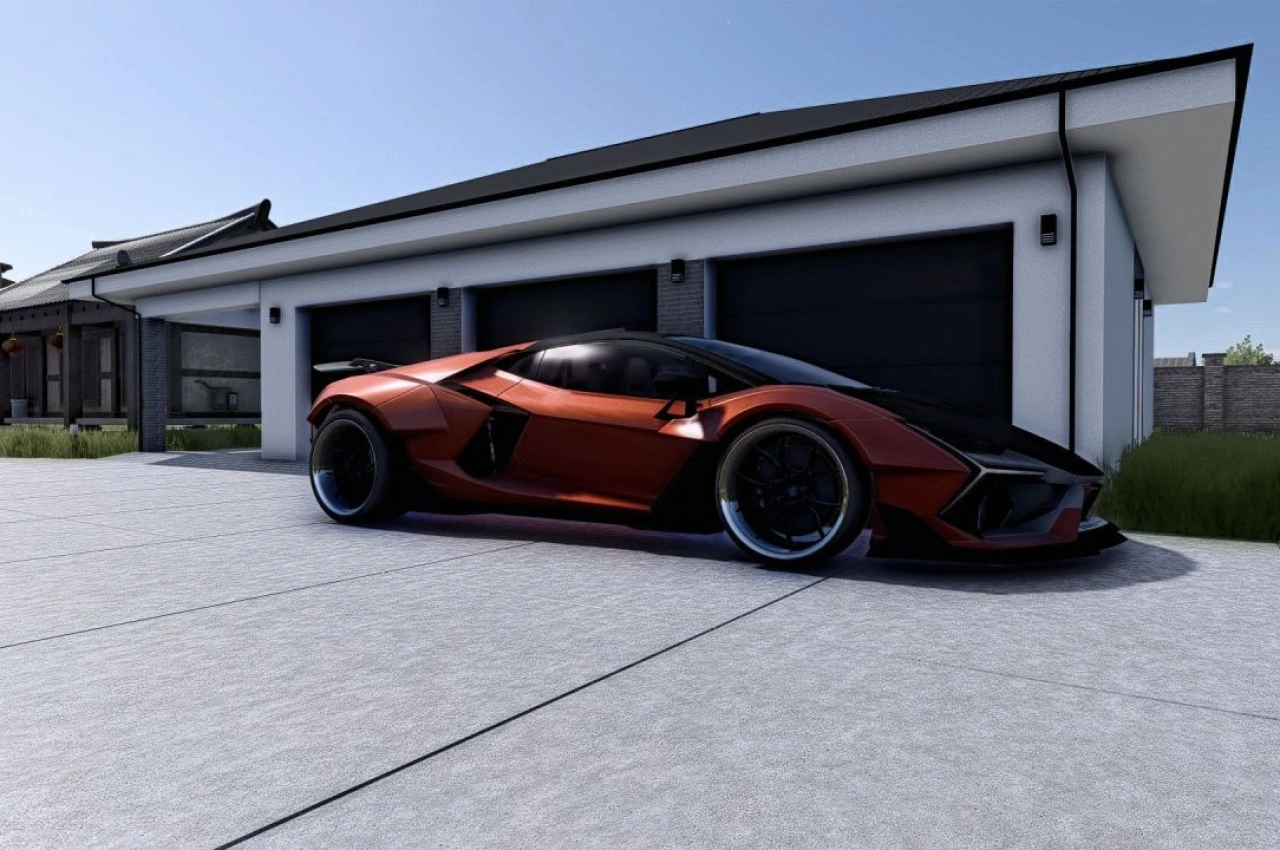 Auto Lamborghini Revuelto für Farming Simulator 25