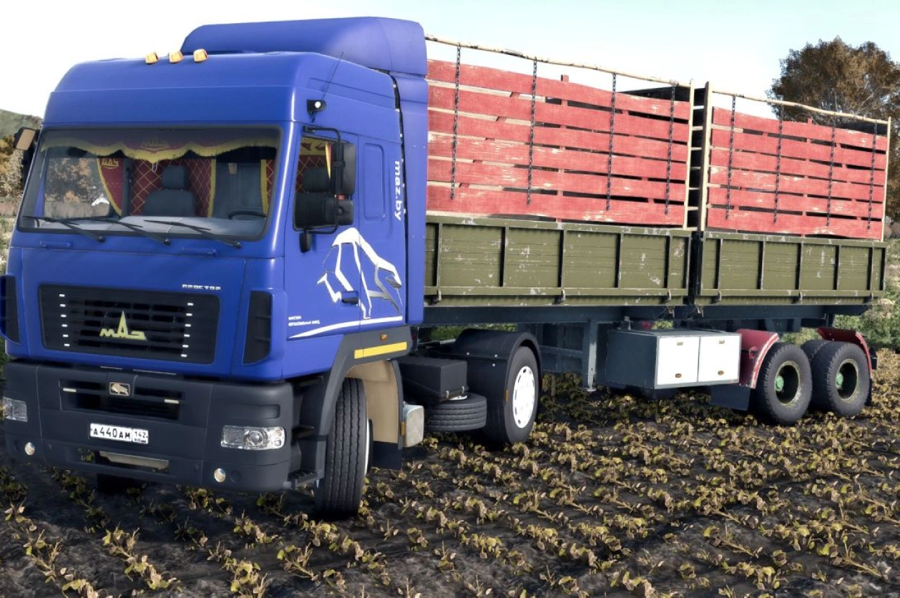 Напівпричіп MMZ для Farming Simulator 25