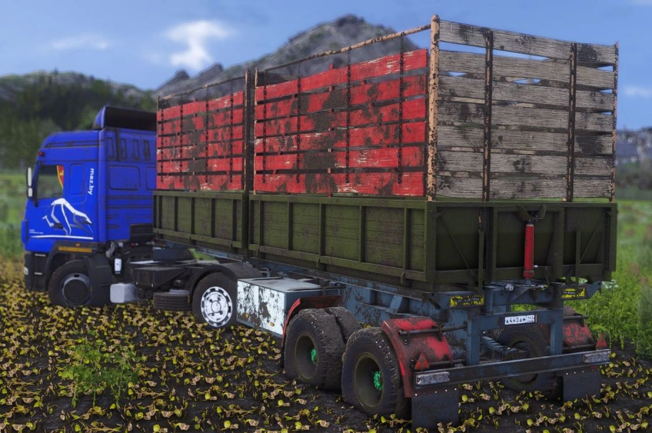 Напівпричіп MMZ для Farming Simulator 25