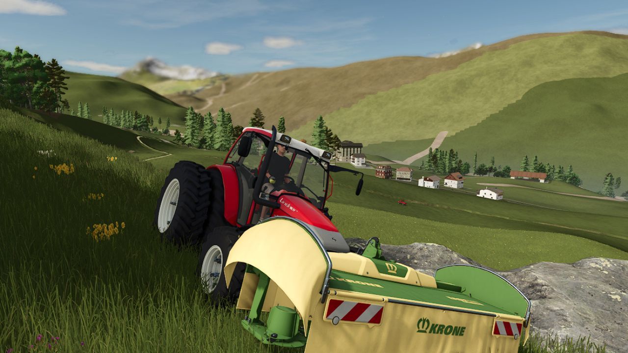 Косарка Krone Easy Cut 320 Highland для Farming Simulator 25