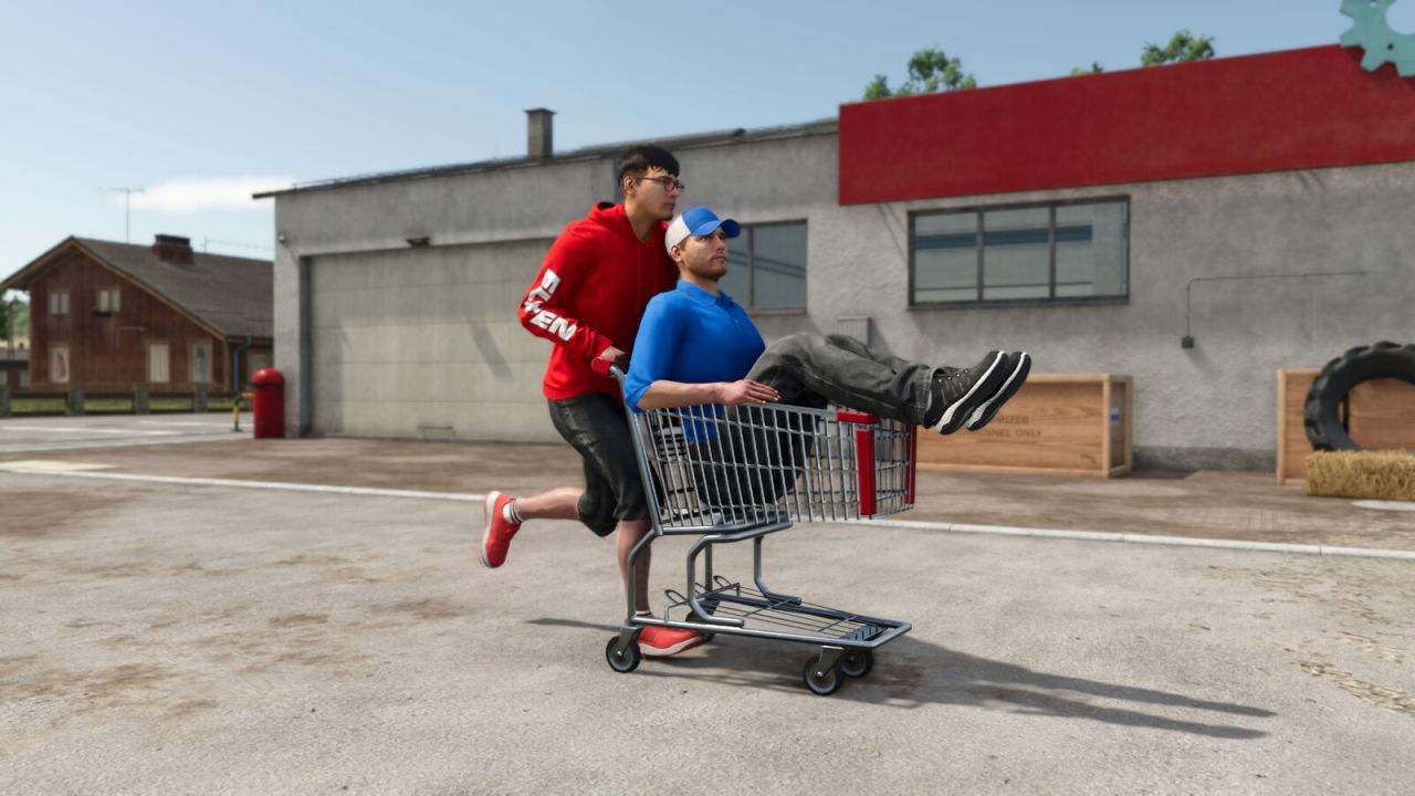 Зручний Візок Shopping Cart для Farming Simulator 25 — Швидке Перевезення Дрібниць на Фермі