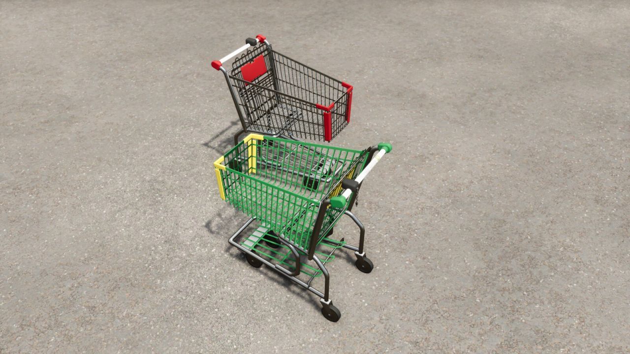 Зручний Візок Shopping Cart для Farming Simulator 25 — Швидке Перевезення Дрібниць на Фермі