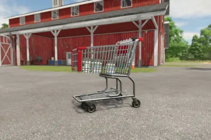 Зручний Візок Shopping Cart для Farming Simulator 25 — Швидке Перевезення Дрібниць на Фермі