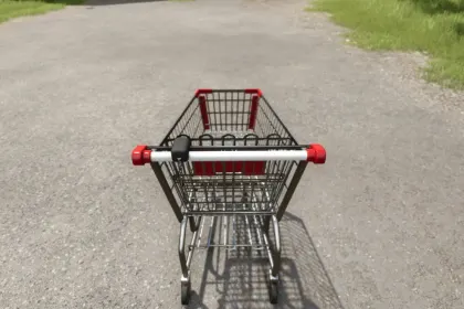 Зручний Візок Shopping Cart для Farming Simulator 25 — Швидке Перевезення Дрібниць на Фермі