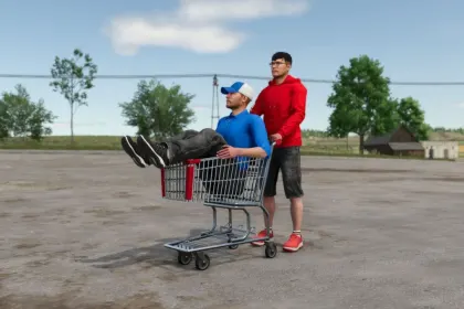 Зручний Візок Shopping Cart для Farming Simulator 25 — Швидке Перевезення Дрібниць на Фермі