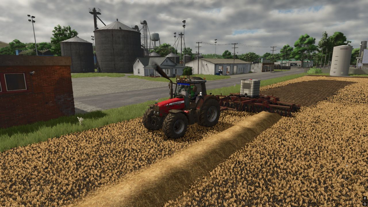 Traktor Kuhn 770 mit IBC-Düngerbehälter für Farming Simulator 25
