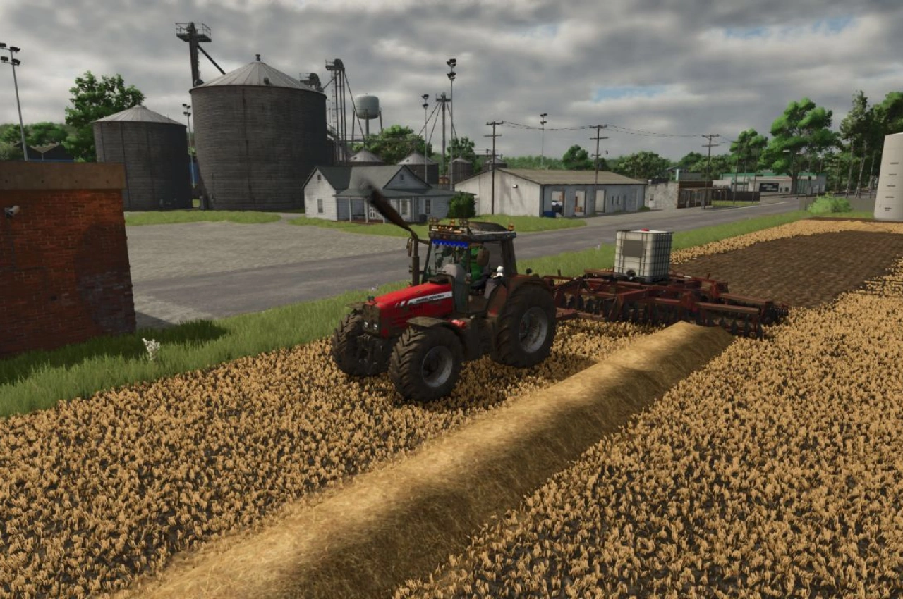 Tractor Kuhn 770 with IBC Fertilizer Tank for Farming Simulator 25