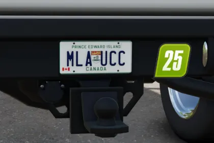 Prince Edward Island Nummernschild Mod für Farming Simulator 25