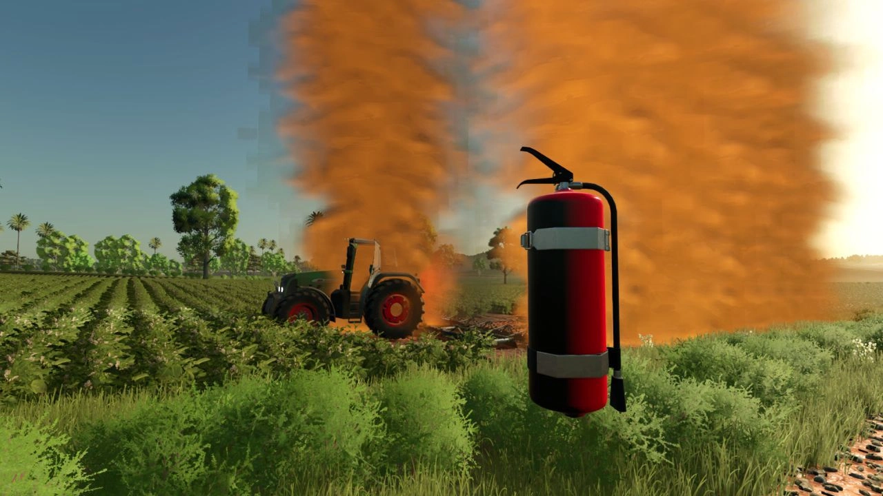 Динамічна система пожеж на полях для Farming Simulator 25