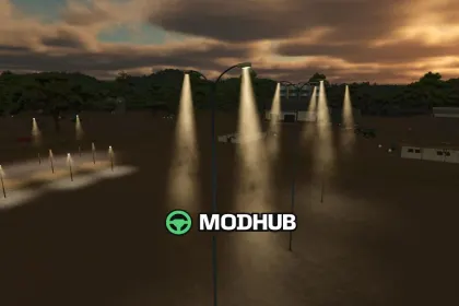 Новий мод Streetlights With Fog — Атмосферні Вуличні Ліхтарі з Туманом для FS25 — 2