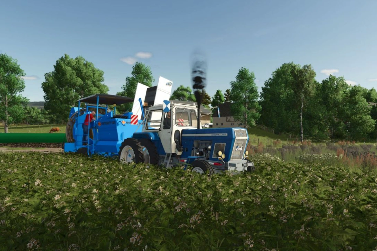 Комбайн Fortschritt E689 для Farming Simulator 25