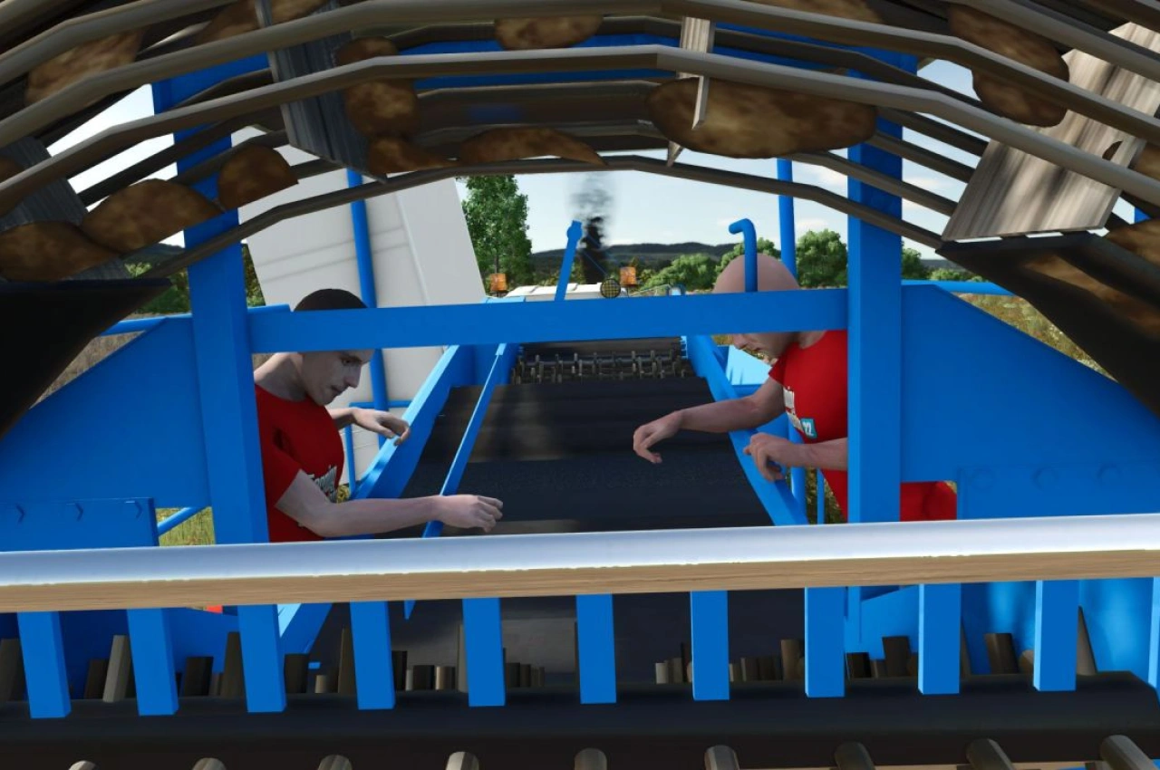 Комбайн Fortschritt E689 для Farming Simulator 25