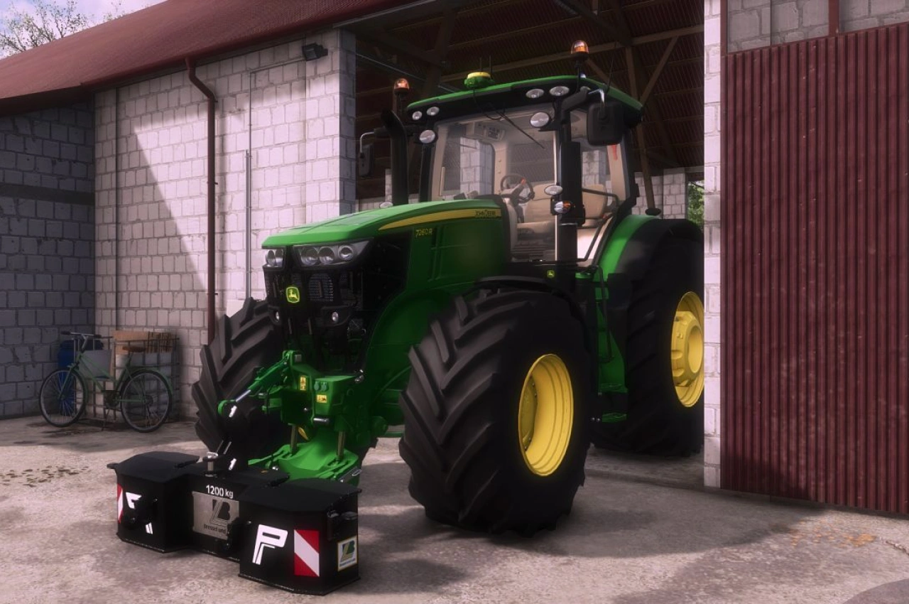 Трактор John Deere 7R 2011 для Farming Simulator 25