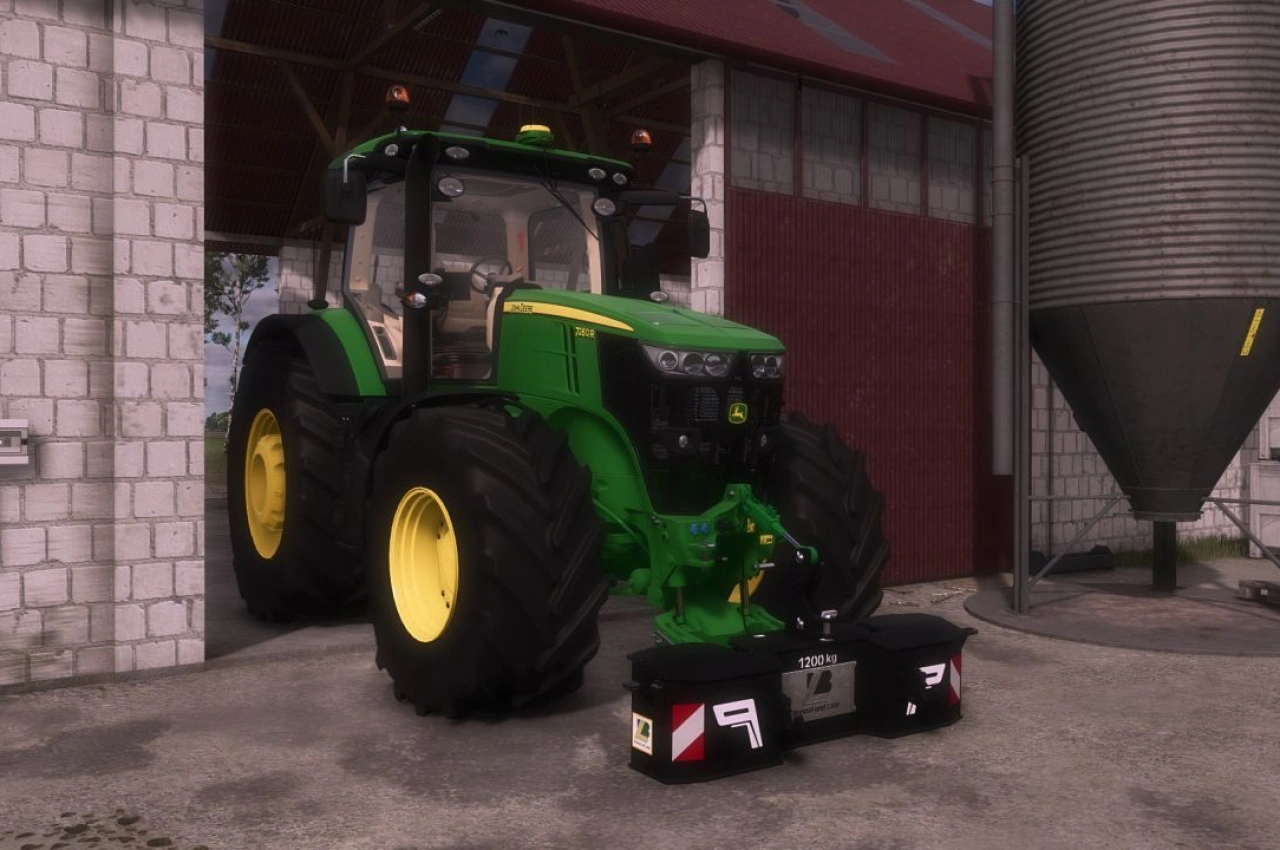 Трактор John Deere 7R 2011 для Farming Simulator 25